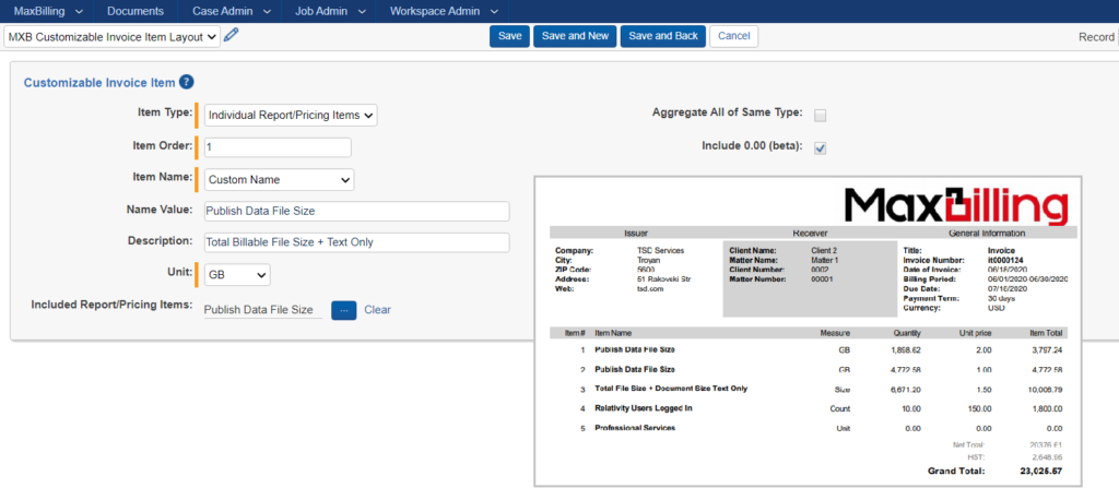 MaxBilling invoice templates