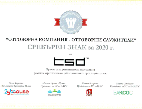 TSD Recognized with a Silver Honor Mark for Our 2020 CSR Initiatives