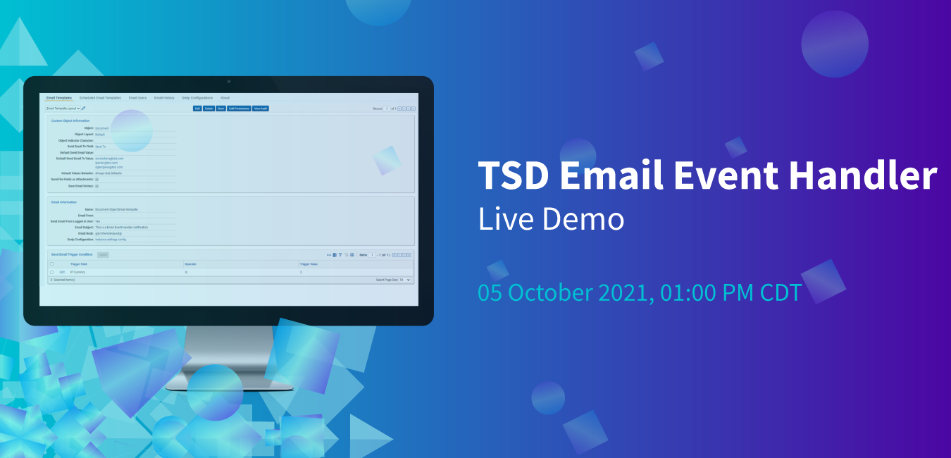 TSD Email Event Handler Live Demo